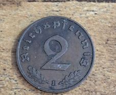 German Empire, Germany, 2 Reichspfennig 1938 B - free standard postage