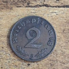 German Empire, Germany, 2 Reichspfennig 1938 B - free standard postage
