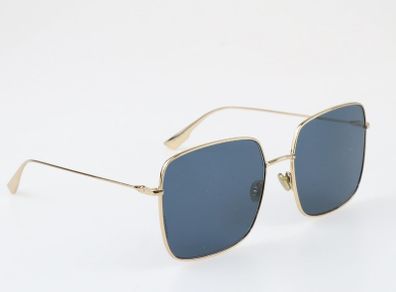 CHRISTIAN DIOR LKSA9 CD logo gold trim light blue square frame sunnies