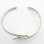 Modernist Sterling Silver Bangle, Full British Hallmarks Image 3