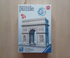 Ravensburger Arc de Triomphe Paris 3D Jigsaw Puzzle 216 Pieces NEW SEALED