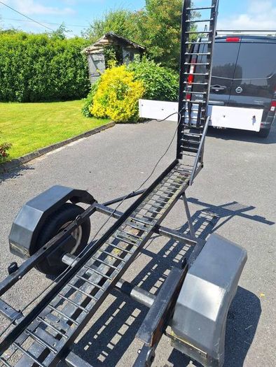 Motorcycle trailer.
