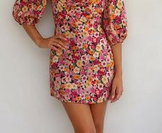 dress Bnwt Bershka 100% cotton floral dress size large off shoulder with sleeves