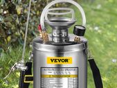 BRAND NEW 12L Hand Powered Sprayer Stainless Steel Watering Spraying Sprinkling Atomizer Pump Home Ground Garden Cleaning Sprayer
