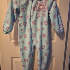 SALE!  Blue Floral Sleep Suit for 2-3 year olds