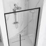 Black matt sliding shower door Image 4