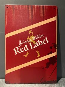 Johnnie Walker Tin Metal sign