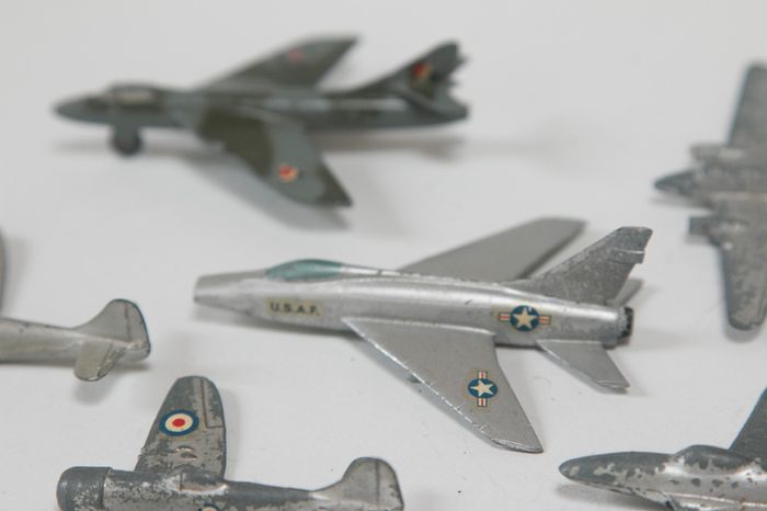 Vintage Dinky and Tekno die-cast planes