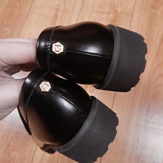 Cole Haan Black Polished Leather Classic Gwendolyn Penny Loafers 7UK/40EU/9.5US