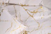 Gold Marble Pattern Duvet Set