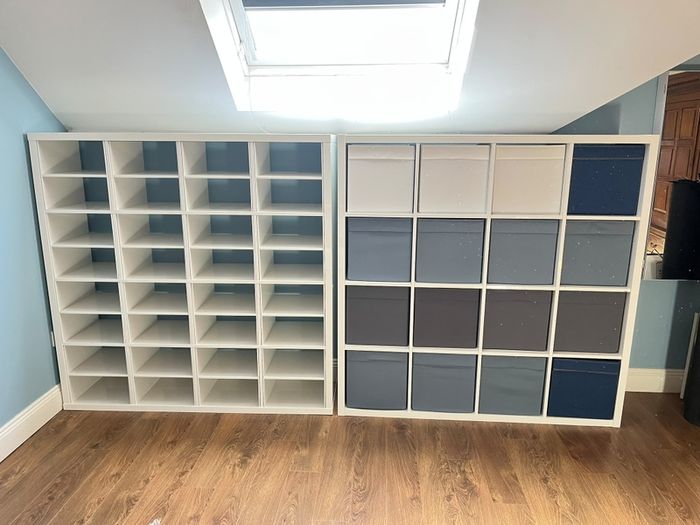 4 x Ikea kallax shelving units