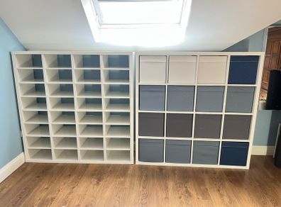 4 x Ikea kallax shelving units