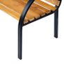 Wooden Garden Bench Park Chair 2 Seater Love Chair Outdoor Patio Porch Furniture w/ Sturdy Metal Frame (FREE POSTAGE) Image 4
