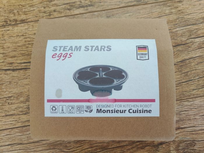 Steam Stars Silicone Egg Poacher Insert for Monsieur Cuisine