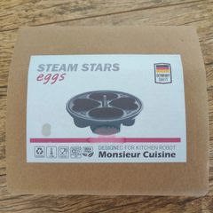 Steam Stars Silicone Egg Poacher Insert for Monsieur Cuisine