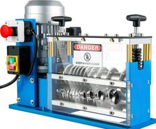 Electric Wire Stripping Machine, 1.5-38 mm Automatic Wire Stripping Machine, 11 Channels 10 Blades Cable Stripping Machine, Wire Stripping Tool 2286 cm/Minute, for Recycling Copper Wire