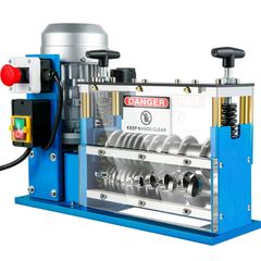 Electric Wire Stripping Machine, 1.5-38 mm Automatic Wire Stripping Machine, 11 Channels 10 Blades Cable Stripping Machine, Wire Stripping Tool 2286 cm/Minute, for Recycling Copper Wire
