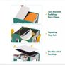 Kids Table Chair Set Kids Building Block Game Table for Children with 2 Chairs Learning Drawing Children Play Room Furniture Image 3
