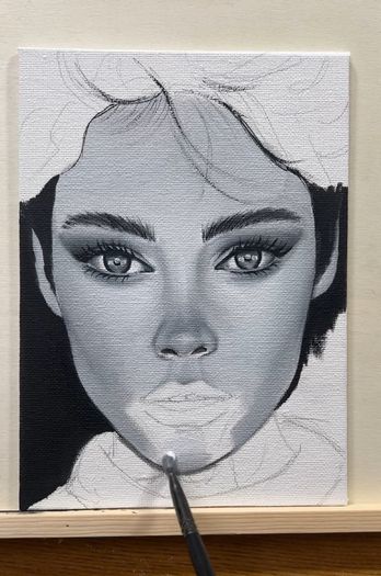 Original oil painting on canvas board