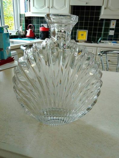 Villeroy and Boch glass decanter, art deco style