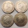 Gibraltar 20p 4 Coins 2013-15-18-19 Image 2