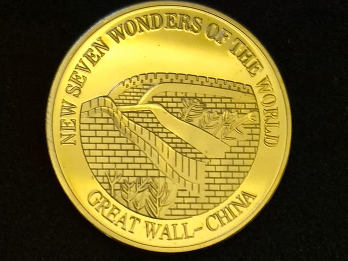 New seven wonders of the world, full set. Commerative coins.