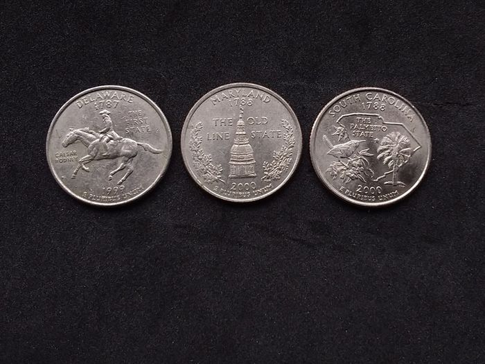 United States : (3) State Quarter Dollars