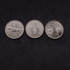United States : (3) State Quarter Dollars