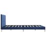 Bed Frame Blue Fabric 150x200 cm Image 4