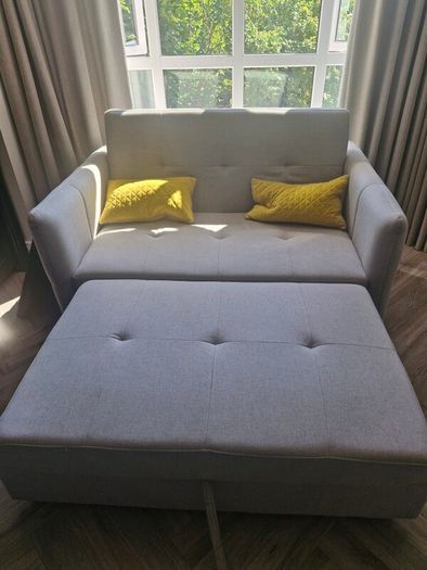 Light Grey Fabric Sofa