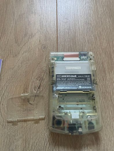 Nintendo Gameboy Color CGB-001 Color Clear Boxed with Manual and Flash Card 4GB
