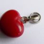 Genuine Links of London Sterling Silver Red Enamel Heart Charm Image 4