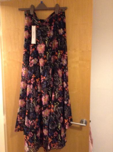 Religion chiffon size 18 floral maxi skirt brand new