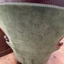 Vintage Laura ashley deep buttoned green velvet armchair Image 4