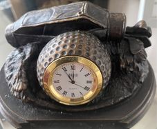 Bronze Golf Kit Clock