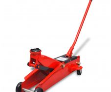 Low-Profile Hydraulic Floor Jack 3 Ton Red