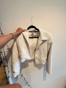 Zara white jacket