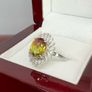 Silver Rainbow Genesis Quartz & Zircon "Sunburst" Ring Image 6