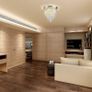 Crystal Chandeliers Lighting, K9 Chandelier Crystals Ceiling Lights, 300mm, Bead Lampshade with Clear Acrylic Jewel Droplets, Flush Mount LED Ceiling Light for Dining Room Bedroom Livingroom (FREE POSTAGE) Image 3