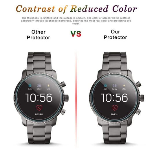 Fossil Carlyle HR Gen 5 Smartwatch Screen Protector Tempered Glass 2.5D 9H Hardness