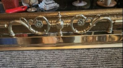 Magnificent 6ft 3ins Brass fender