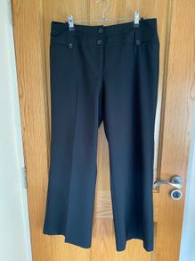 Women's Black Casual Pants/ Trousers Dunnes Store size 12