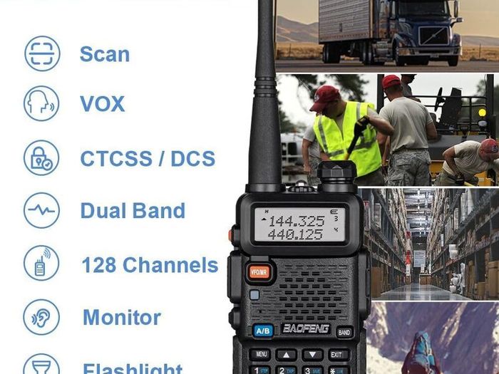 Ham Radio High Power Long Range Two-way Radio with 4pcs Battery and TD-771 Antenna,USB Charging Dual Band 2 way Radio Rechargeable Walkie Talkie with Earpiece for Survival Gear,2