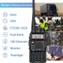 Ham Radio High Power Long Range Two-way Radio with 4pcs Battery and TD-771 Antenna,USB Charging Dual Band 2 way Radio Rechargeable Walkie Talkie with Earpiece for Survival Gear,2 Image 8