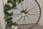 Vintage Style Wheel Decor for Rent