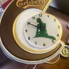 carlsberg clock/light 60's