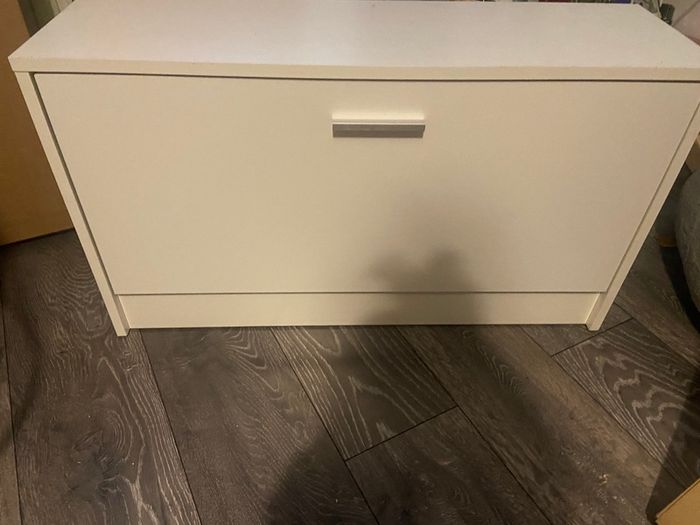 Vidaxl Shoe Storage Bench White 80x24x45 Cm