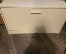 Vidaxl Shoe Storage Bench White 80x24x45 Cm