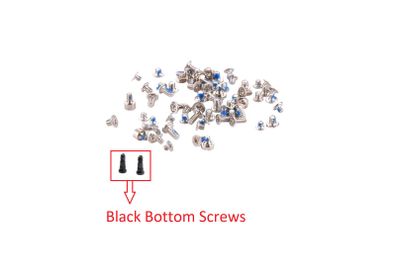 For iPhone 7 Plus Full Complete Screw Set Repair Fix With 2 Black Bottom Screws - FHT27IPFC