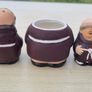 Vintage W. Germany Goebel Friar Tuck Monk 3 Piece Set Image 5